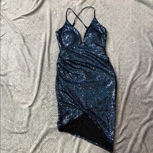 Sparkly blue dress